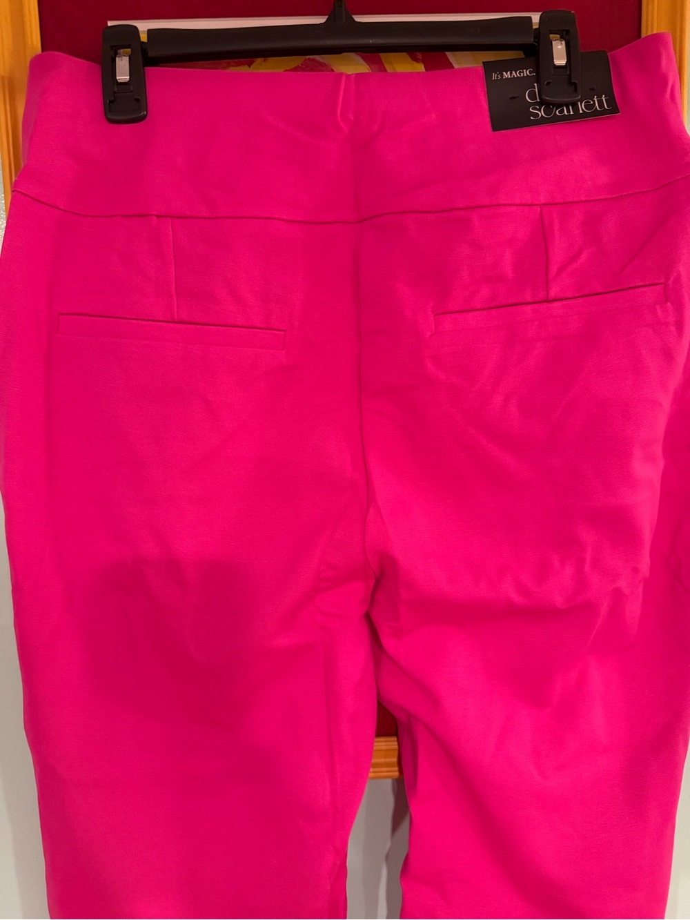 NWT Dear Scarlett Magic Straight Pants in Hot Pink - Size XL - Picture 4 of 7